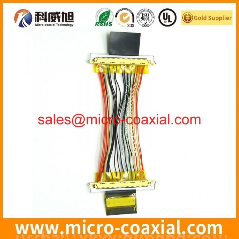 Custom 8-2069716-3 fine-wire coaxial cable assembly I-PEX 20877-040T-01 LVDS cable eDP cable assemblies Factory