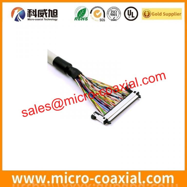 custom DF38-40P-0.3SD(51) MCX cable assembly I-PEX 2764-0301-003 LVDS cable eDP cable assemblies Manufacturing plant