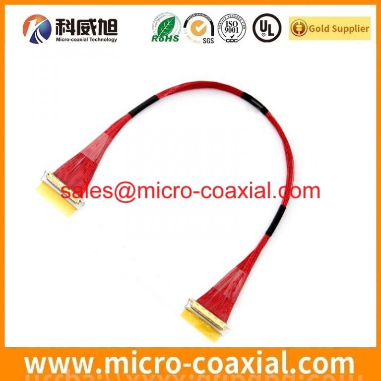 Built FI-RE31HL-AM Micro-Coax cable assembly DF81D-40P-0.4SD(52) eDP LVDS cable assemblies manufacturer