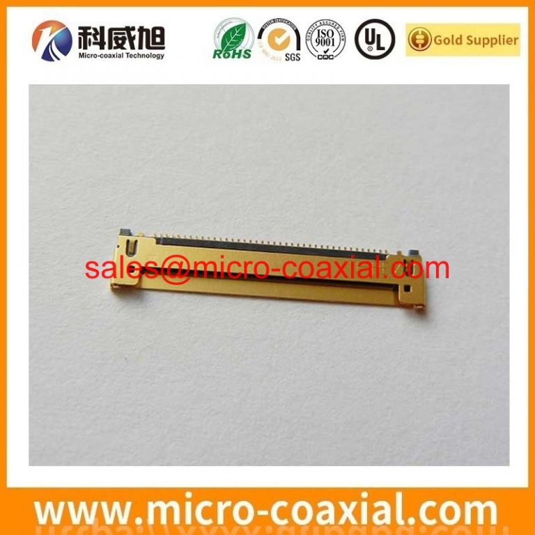 custom I-PEX 20497-040T-30 Micro Coaxial cable assembly I-PEX 20835-040E-01-1 LVDS eDP cable Assemblies Manufacturing plant