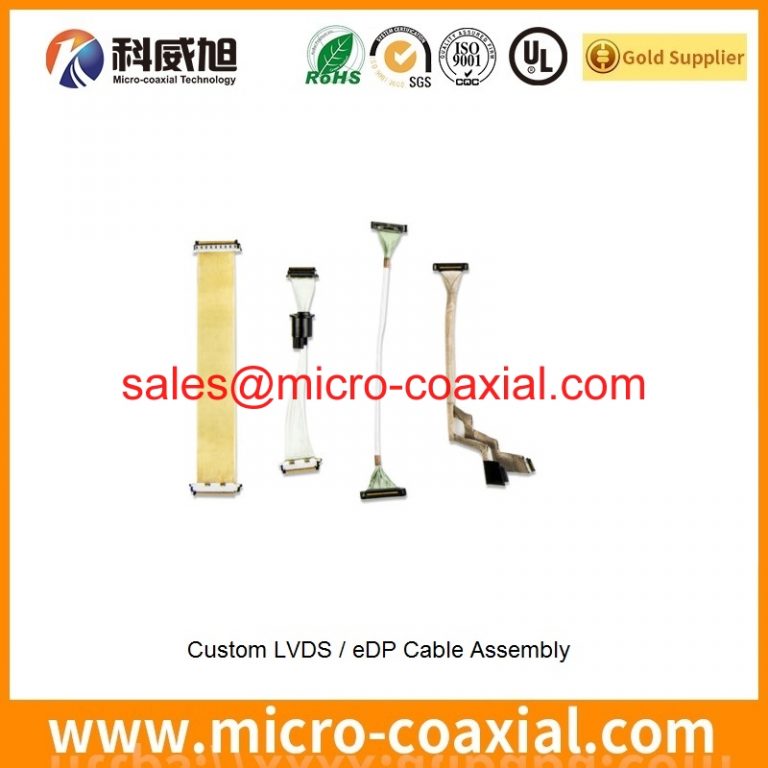 custom XSLS00-40-C micro-coxial cable assembly I-PEX 2182-010-03 LVDS cable eDP cable Assembly Supplier