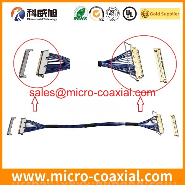 Custom DF56-50P-SHL micro-coxial cable assembly FISE20C00119185-RK LVDS eDP cable assemblies vendor