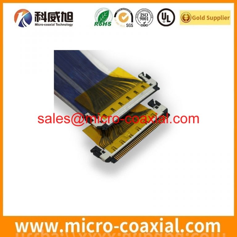Custom DF36A-50P-SHL micro coaxial cable assembly DF80-30S-0.5V(52) eDP LVDS cable assembly Provider