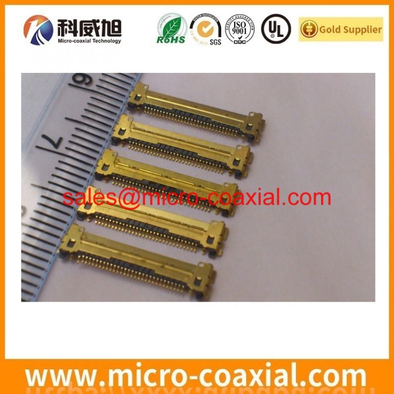 Custom I-PEX 20634-160T-02 MCX cable assembly I-PEX 20347-340E-12R LVDS eDP cable assembly Vendor