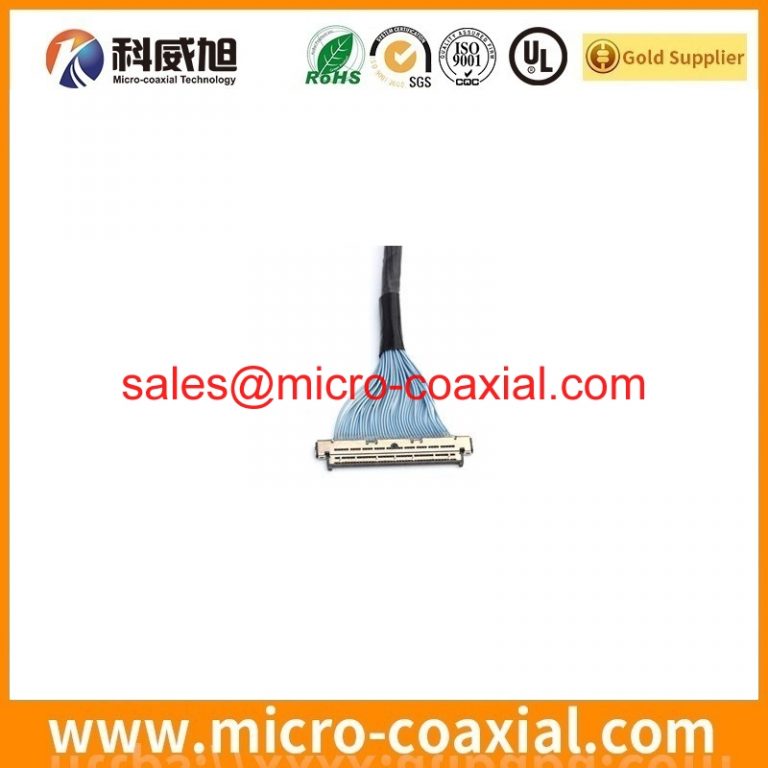 Custom DF81D-40P-0.4SD(52) fine micro coax cable assembly XSL00-48L-C LVDS cable eDP cable assembly Provider