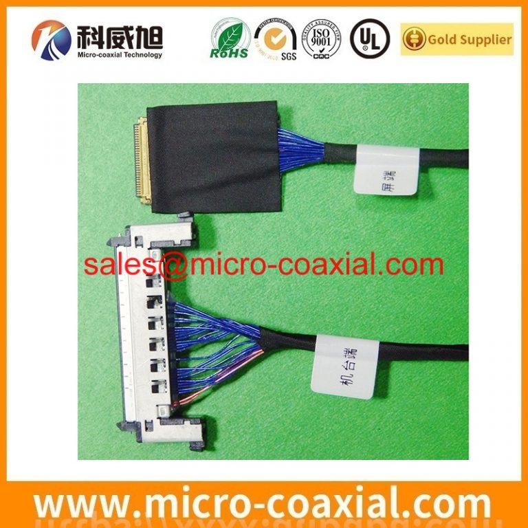 Manufactured I-PEX 20389-Y30E-03 Micro Coax cable assembly I-PEX 20152-020U-30F LVDS cable eDP cable assembly manufacturer