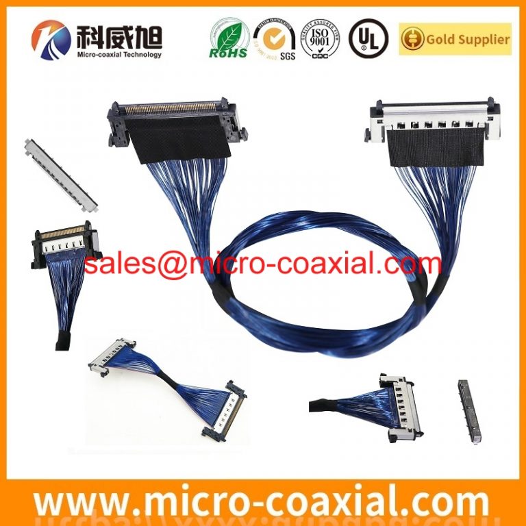Manufactured I-PEX 20143-040E-20F fine micro coax cable assembly FX16M2-41S-0.5SH(30) eDP LVDS cable assembly Provider