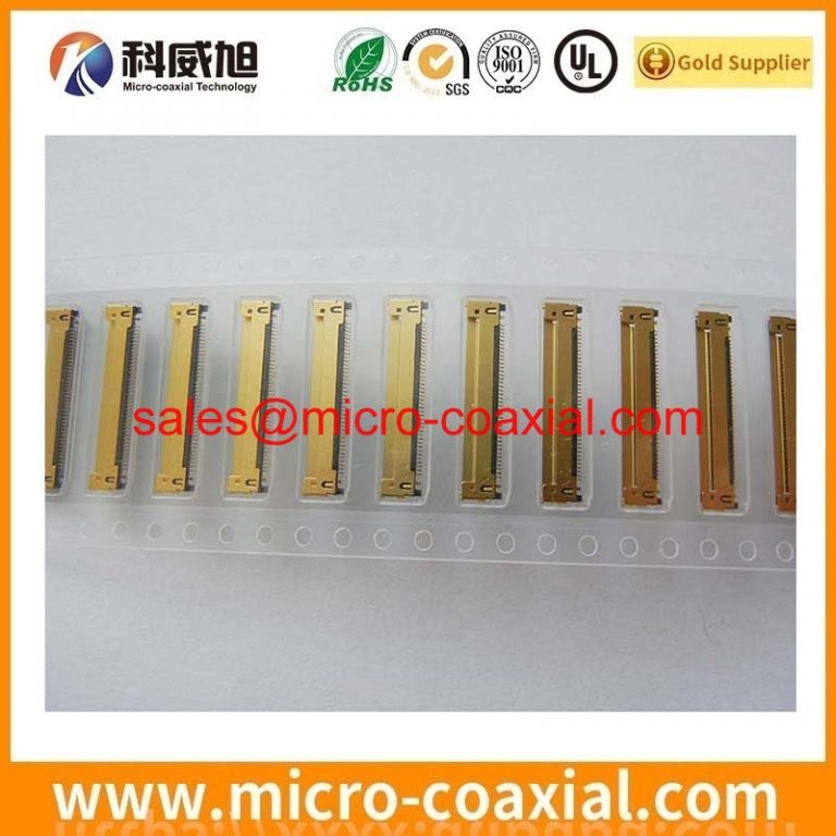Manufactured DF80-40S-0.5V(52) fine micro coaxial cable assembly FI-RTE41SZ-HF-R1500 eDP LVDS cable assemblies manufacturing plant