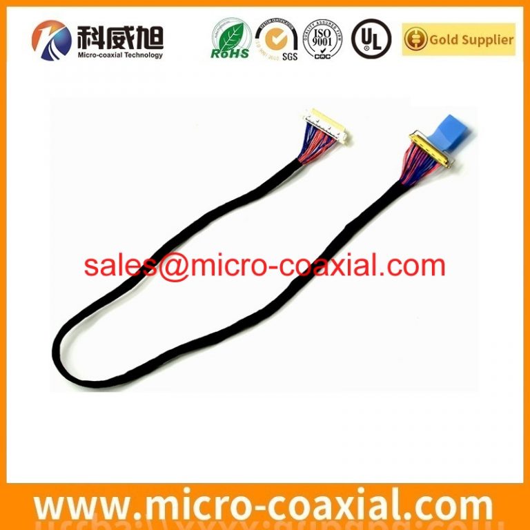 Custom DF36A-15S-0.4V(51) fine micro coaxial cable assembly I-PEX 20439-050E-01 LVDS eDP cable Assemblies vendor