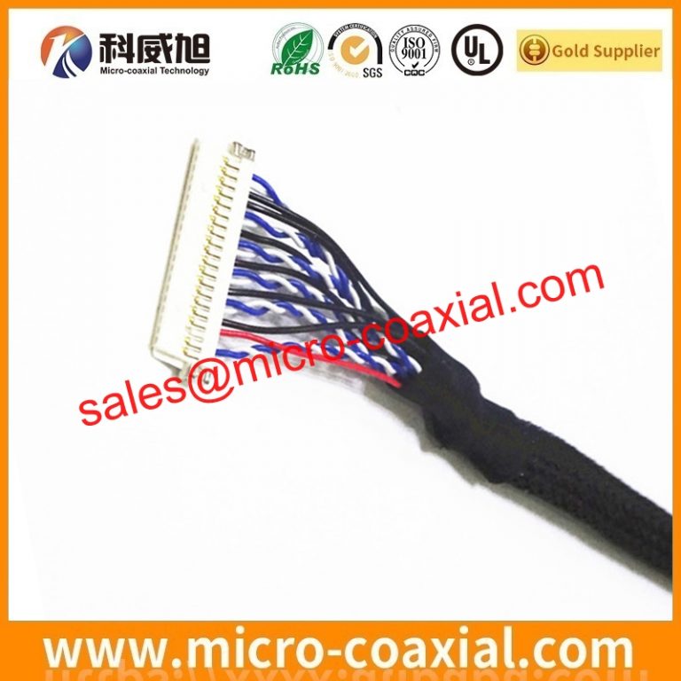 customized FI-S20P-HFE Micro-Coax cable assembly DF36-45P-0.4SD(51) LVDS cable eDP cable assemblies vendor