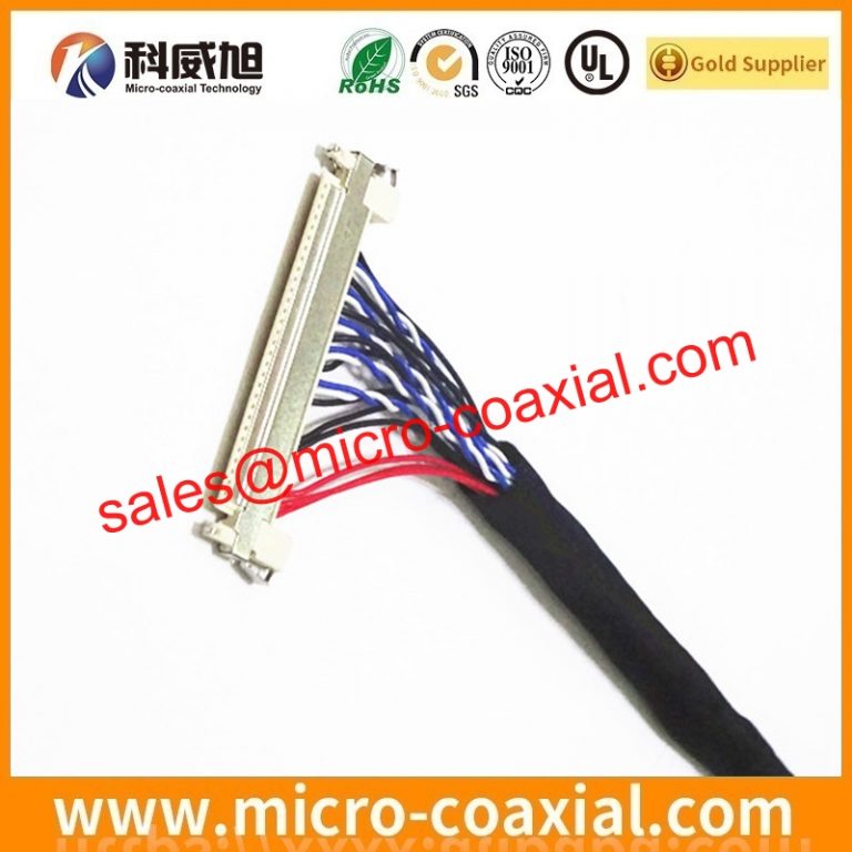 custom I-PEX 2576-130-00 micro flex coaxial cable assembly I-PEX 2764-0101-003 LVDS eDP cable Assemblies Vendor
