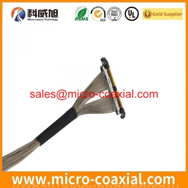 Custom I-PEX 20152-040U-20F Micro-Coax cable assembly I-PEX 2576-120-00 LVDS eDP cable assemblies Factory