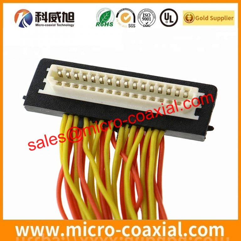 Custom I-PEX 20152-030U-20F MCX cable assembly DF36-45P-0.4SD(72) LVDS eDP cable assemblies Vendor