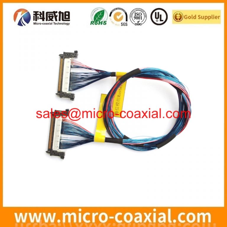 Manufactured FI-W41P-HFE-E1500 micro flex coaxial cable assembly I-PEX 20324-028E-11 LVDS cable eDP cable assemblies factory