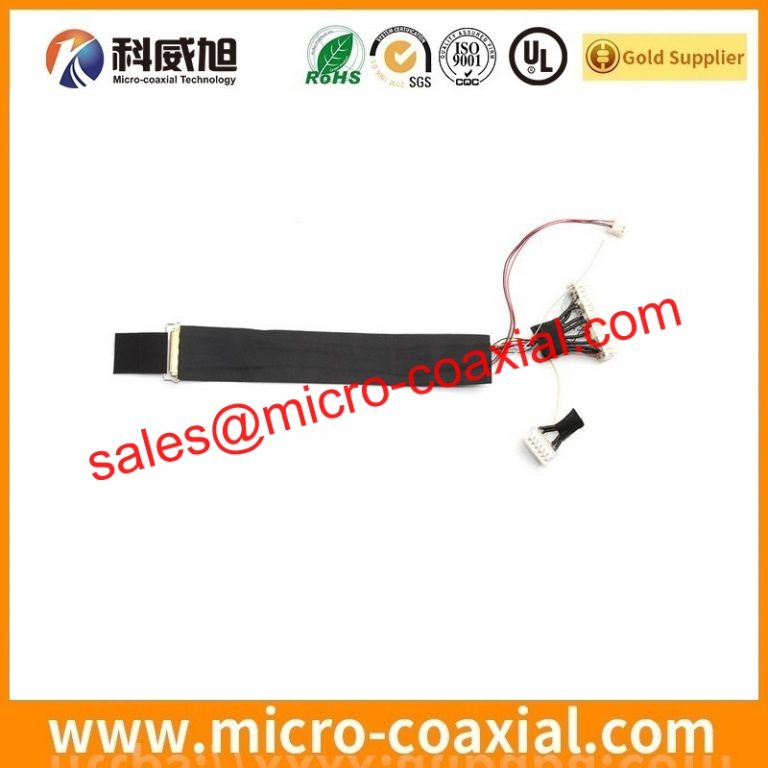Manufactured DF81D-30P-0.4SD(51) micro flex coaxial cable assembly DF38-30P-SHL LVDS eDP cable Assembly manufacturer