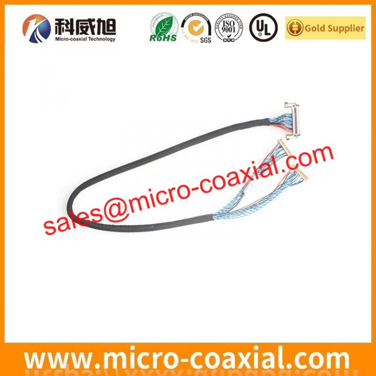 Manufactured I-PEX 2182-010-03 micro coaxial connector cable assembly I-PEX 20682-040E-02 LVDS cable eDP cable Assembly manufactory