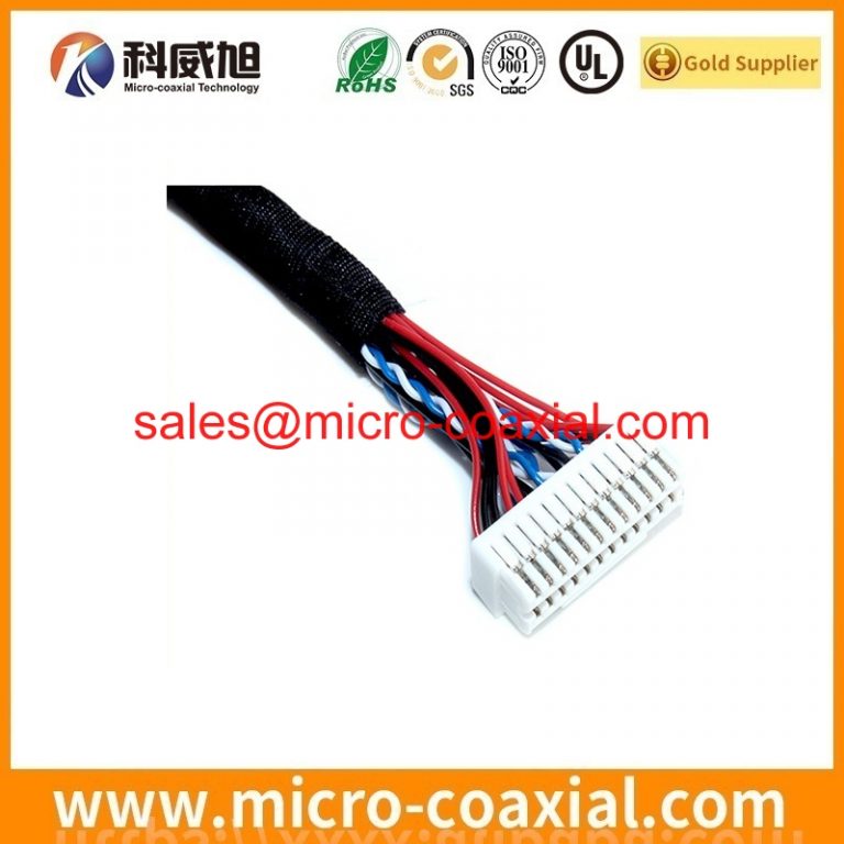 Built MDF76URW-30S-1H(55) micro-coxial cable assembly I-PEX 20380-R40T-16 LVDS eDP cable Assemblies manufacturer
