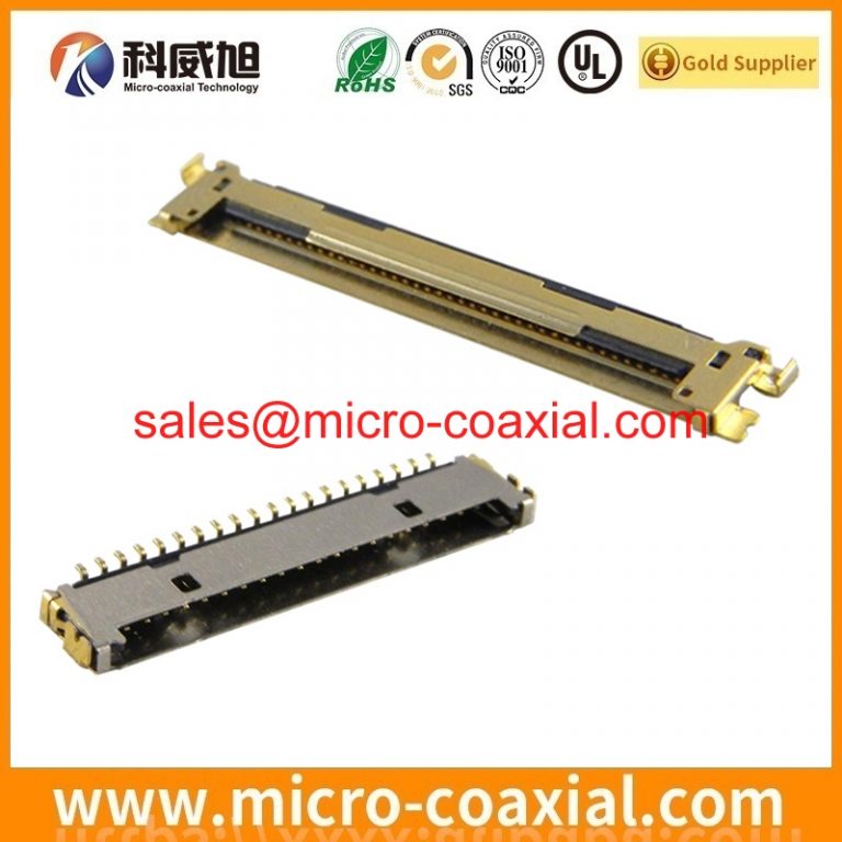 custom I-PEX 20679-030T-01 Micro Coax cable assembly DF81DJ-40P-0.4SD(51) eDP LVDS cable assemblies factory