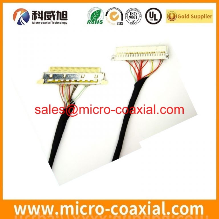 custom USLS00-30-A fine micro coaxial cable assembly I-PEX 20248-410T-F eDP LVDS cable Assembly manufactory