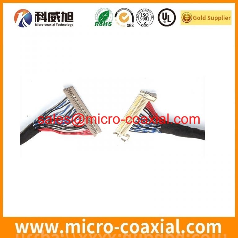 Custom FI-X30HL-B micro-coxial cable assembly I-PEX 20634-230T-02 eDP LVDS cable Assembly provider
