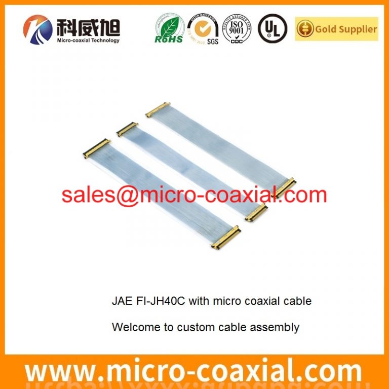 Custom I-PEX 20340-Y30T-12F fine wire cable assembly DF81DJ-50P-0.4SD(51) LVDS cable eDP cable assemblies Vendor