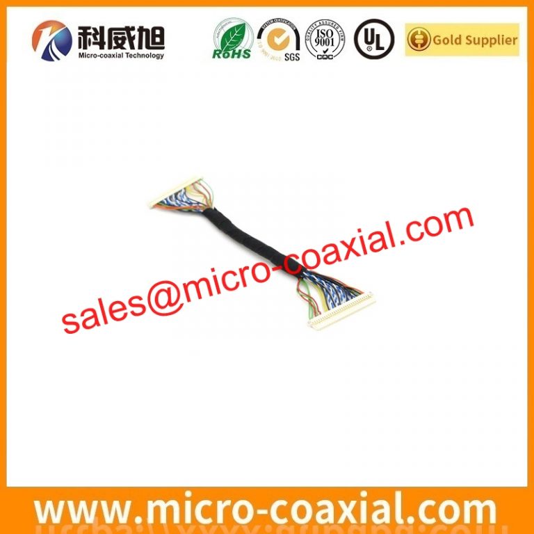 Custom I-PEX 3398 Micro-Coax cable assembly DF36AJ-50S-0.4V(51) LVDS eDP cable Assemblies Manufacturer