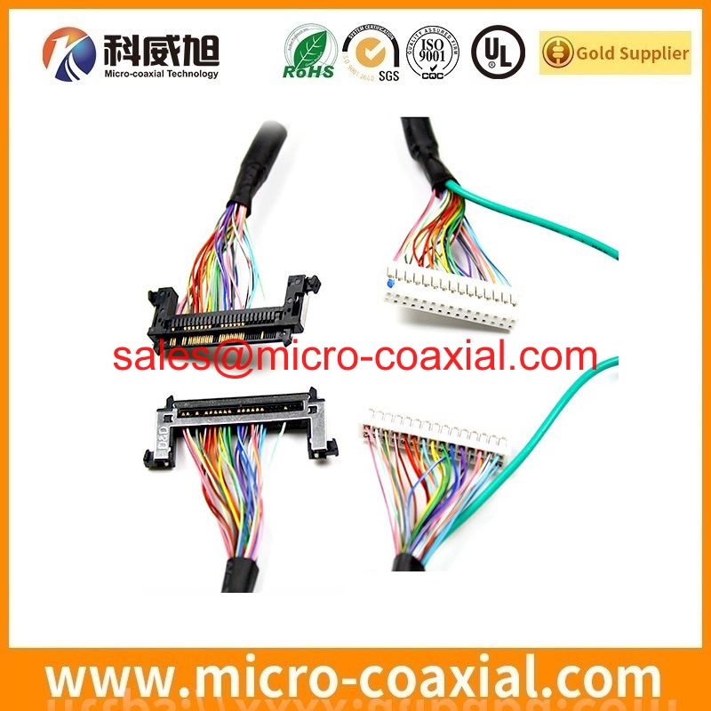 custom I PEX 20319 040T 11 Micro Coaxial cable I PEX 3398 0401 1 lvds cable Assemblies manufactory 6