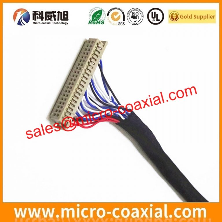 Manufactured DF80-40S-0.5V(52) micro-miniature coaxial cable assembly FI-RE31S-VF LVDS eDP cable assemblring plant
