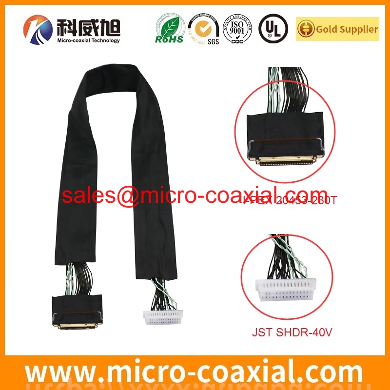 custom I PEX 20533 030E ultra fine cable I PEX 2182 010 03 LVDS cable Assembly provider 1
