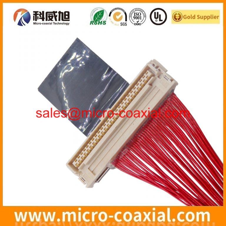 Custom 2023344-3 micro coaxial cable assembly I-PEX 20338-Y30T-01F eDP LVDS cable assemblies Supplier