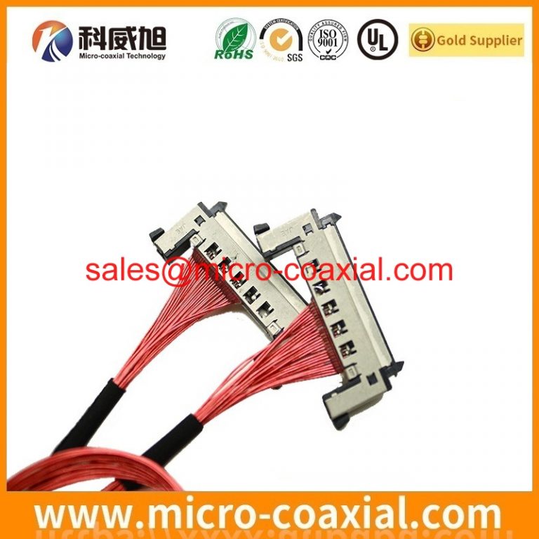 Manufactured DF80-40S-0.5V(52) fine micro coaxial cable assembly FI-RTE41SZ-HF-R1500 eDP LVDS cable assemblies manufacturing plant