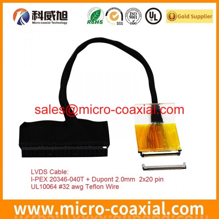 custom I-PEX 2182-050-04 micro-coxial cable assembly FI-RE21S-VF eDP LVDS cable assembly manufacturer