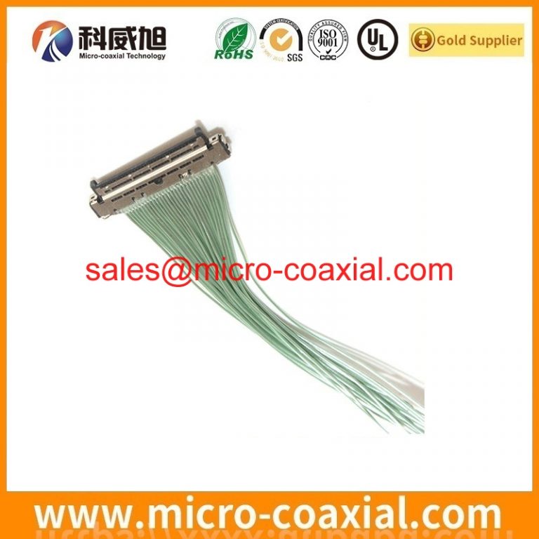 Custom I-PEX 20142-040U-20F fine micro coax cable assembly I-PEX 3493-0401 eDP LVDS cable Assemblies factory