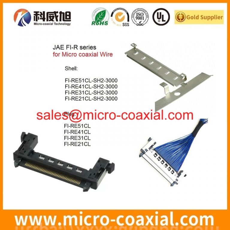 Manufactured FI-XC3B-1-15000 thin coaxial cable assembly I-PEX CABLINE-F LVDS eDP cable assemblies Manufacturing plant