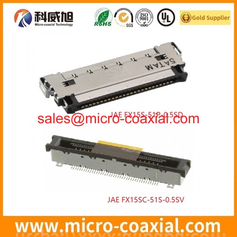 customized I-PEX 2496-040 micro coax cable assembly I-PEX 20330-Y44E-212G eDP LVDS cable assembly Vendor