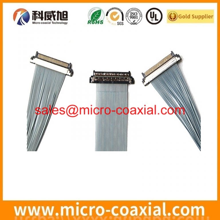 custom DF81-40P-SHL micro coaxial cable assembly I-PEX 3398 LVDS cable eDP cable Assemblies Manufacturing plant