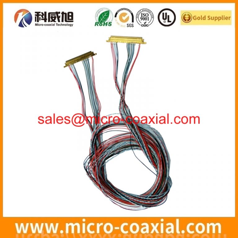 Manufactured I-PEX 20389-Y30E-03 thin coaxial cable assembly DF36J-20P-SHL eDP LVDS cable assemblies vendor