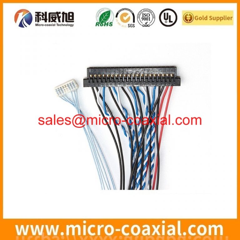 customized DF56-26P-SHL micro coax cable assembly FI-RTE41SZ-HF-R1500 LVDS cable eDP cable assembly Manufacturing plant