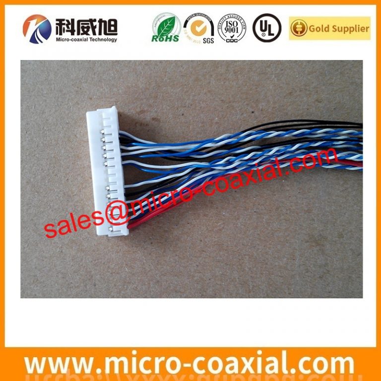 customized I-PEX 20142-050U-20F micro coaxial cable assembly DF80-30P-SHL LVDS cable eDP cable assembly vendor