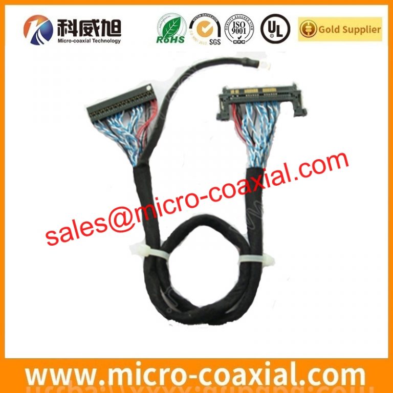 Custom FI-S6P-HFE MCX cable assembly DF80D-50P-0.5SD(52) eDP LVDS cable Assemblies vendor