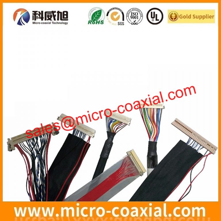 customized DF80-50S-0.5V(51) micro coax cable assembly I-PEX 2764-0301-003 eDP LVDS cable assemblies provider