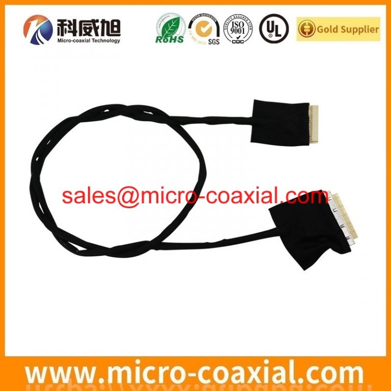 Custom I-PEX 1653-020B thin coaxial cable assembly I-PEX 20320-050T-11 eDP LVDS cable assembly Vendor