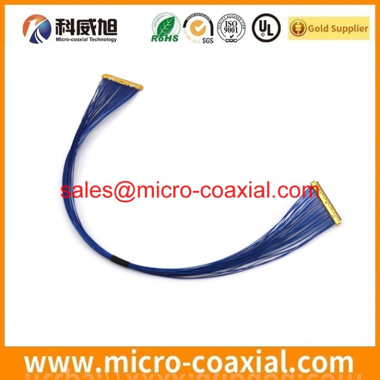 Custom DF81D-50P-0.4SD(52) Micro Coax cable assembly HD1P040-CSH2-10000 eDP LVDS cable assembly provider