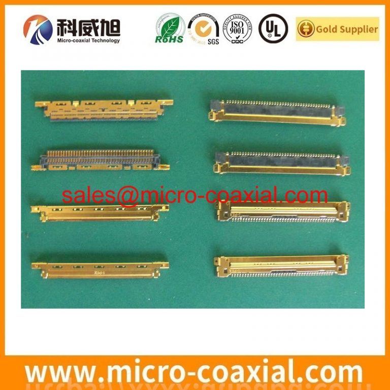 Custom I-PEX 20346-015T-32R micro-coxial cable assembly MDF76KBW-30S-1H(55) LVDS eDP cable Assemblies Vendor
