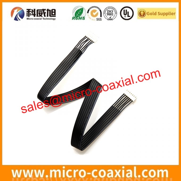 Custom FI-S8P-HFE-E1500 micro coaxial cable assembly DF56-50P-SHL LVDS eDP cable assemblies manufactory