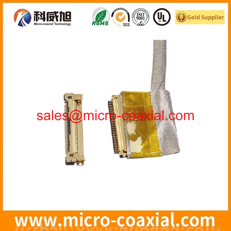 Custom I-PEX 20848-040T-01 Micro Coax cable I-PEX 20373-R10T-06 Mini LVDS cable assemblies manufactory