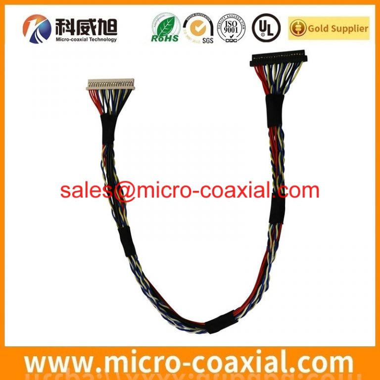 customized I-PEX CABLINE V fine-wire coaxial cable assembly I-PEX 20142-040U-20F LVDS eDP cable assemblies manufacturer