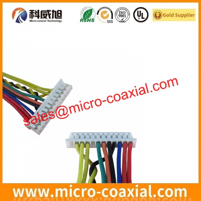 Custom I-PEX 20346-020T-32R Micro-Coax cable assembly FI-RTE41SZ-HF LVDS eDP cable Assemblies Provider