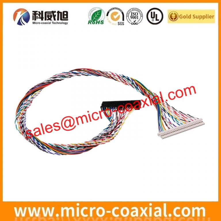 Custom XSLS01-30-A micro coax cable assembly I-PEX 20325 eDP LVDS cable assemblies Manufacturing plant