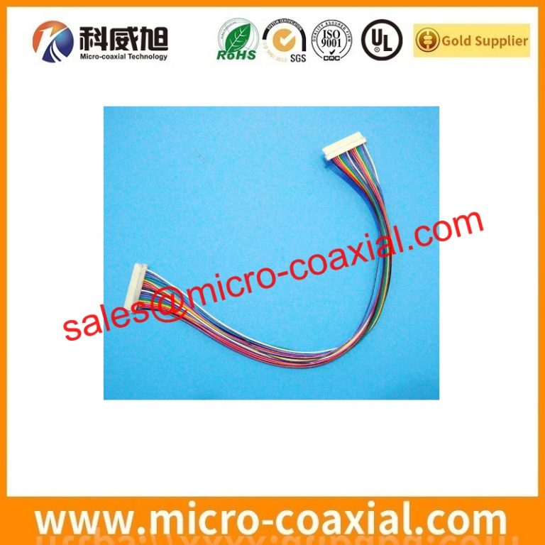 Custom I-PEX 2574-1403 MCX cable assembly DF80D-50P-0.5SD(52) LVDS eDP cable Assemblies Manufactory
